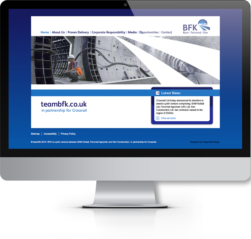 Rail and infrastructure Marketing Website Design