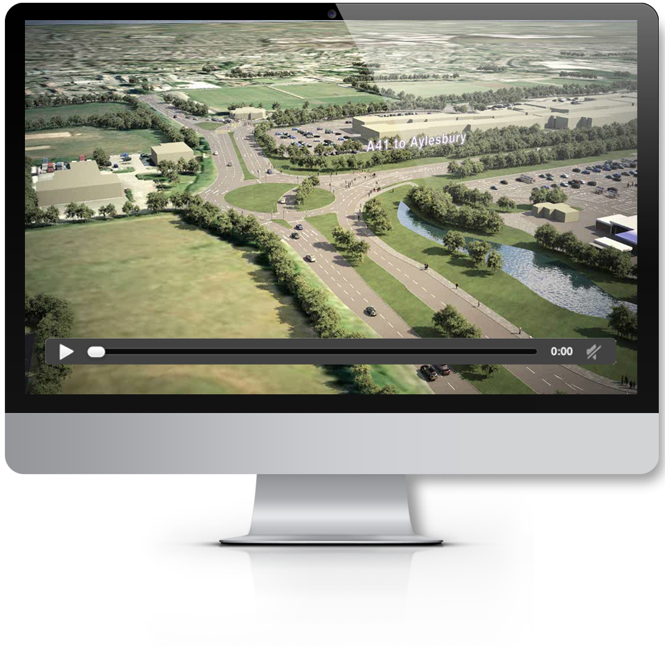 Road and Traffic animation Bicester Village