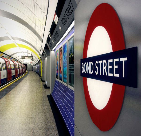 Bond Street Underground CG Film