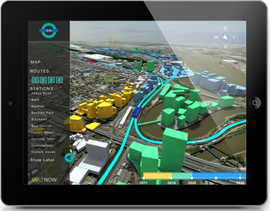 Virtual infrastructure tool projecting increased traffic for the DLR network