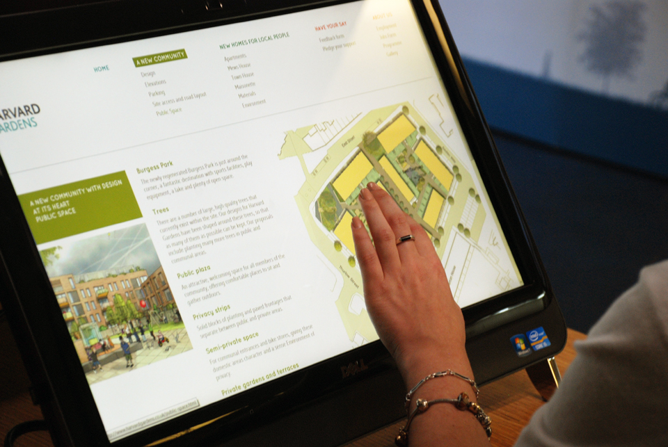 Harvard Gardens Online Touchscreen Consultation