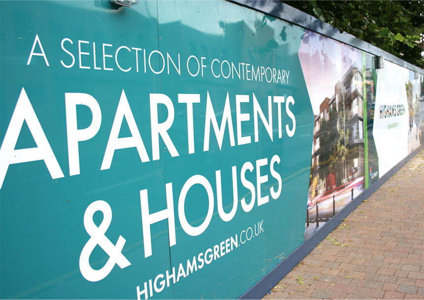 Highams Green Construction hoardings