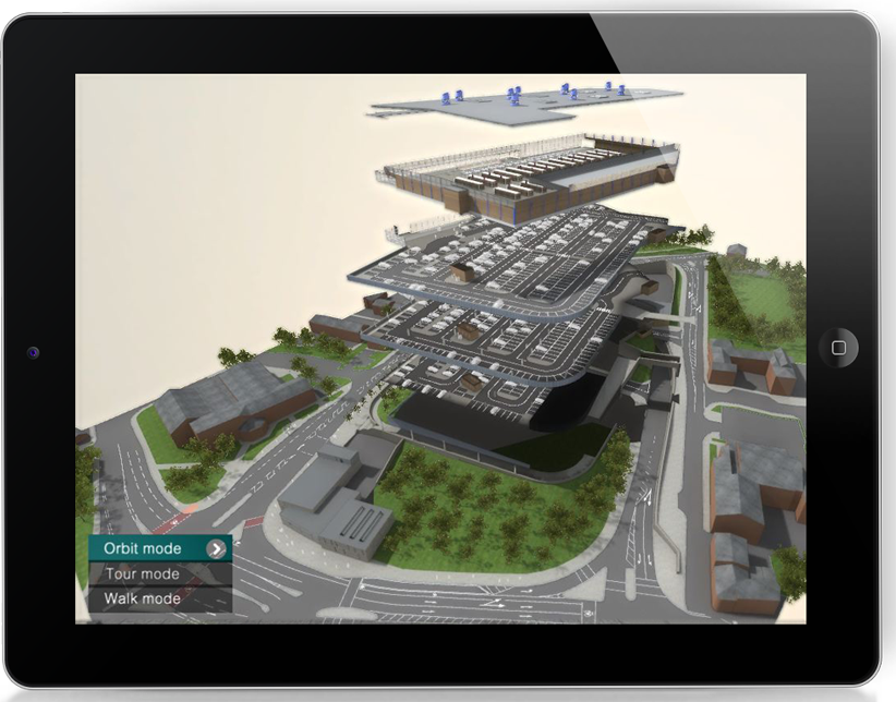 Tesco Kirstall Retail Digital Development Tool showing split levels