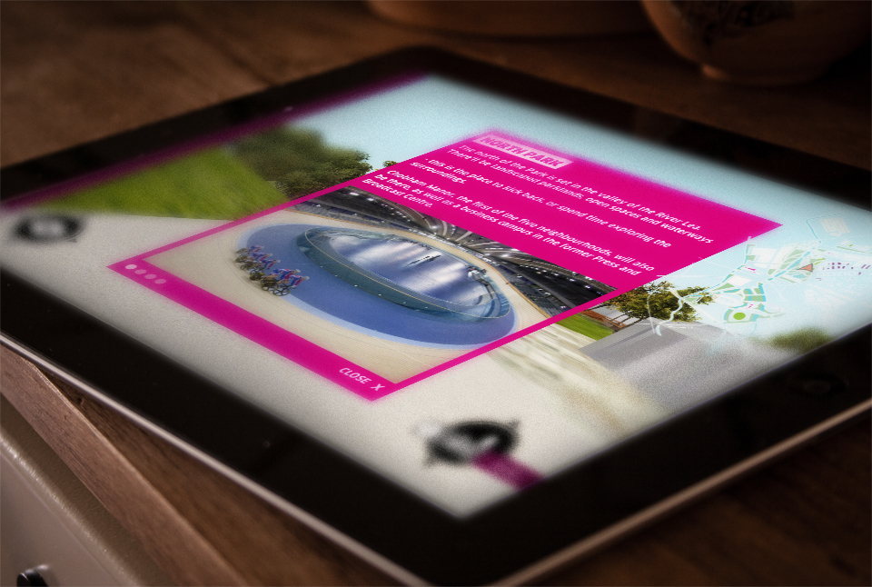 Queen Elizabeth Olympic Park Interactive app to show redevelopment of the area