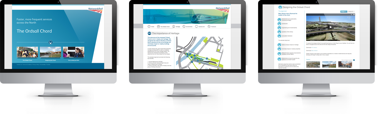 Network Rail Ordsall Chord Consultation Website