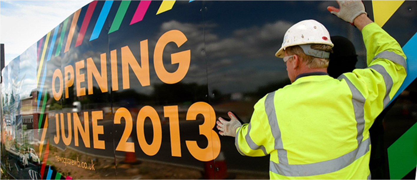 New Square Retail Construction Hoardings