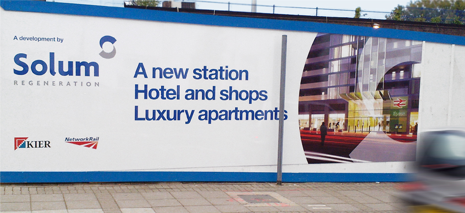 Solum Regeneration Construction Hoarding