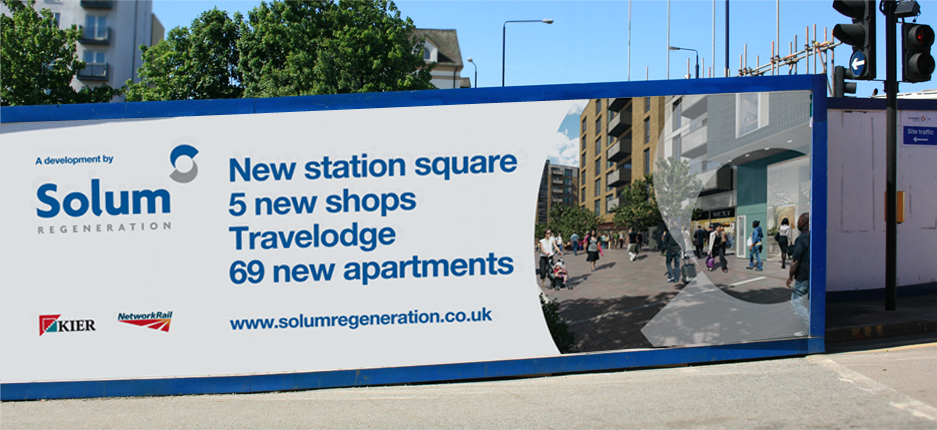 Solum Regeneration Construction Hoarding